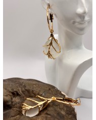 PENDIENTES ARTESANOS DE CRISTAL MARINO