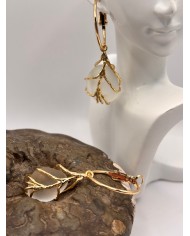 PENDIENTES ARTESANOS DE CRISTAL MARINO