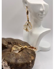 PENDIENTES ARTESANOS DE CRISTAL MARINO