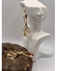 PENDIENTES ARTESANOS DE CRISTAL MARINO