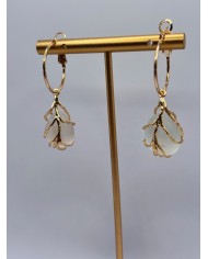 PENDIENTES ARTESANOS DE CRISTAL MARINO