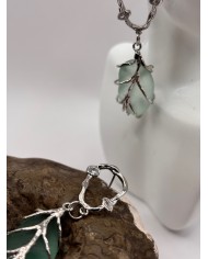 PENDIENTES ARTESANOS DE CRISTAL MARINO O LÁGRIMAS DE SIRENA