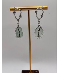 PENDIENTES ARTESANOS DE CRISTAL MARINO