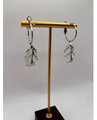 PENDIENTES ARTESANOS DE CRISTAL MARINO