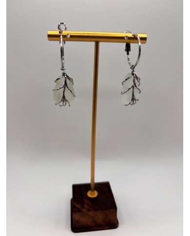 PENDIENTES ARTESANOS DE CRISTAL MARINO