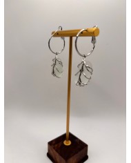 PENDIENTES ARTESANOS DE CRISTAL MARINO