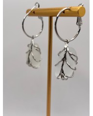 PENDIENTES ARTESANOS DE CRISTAL MARINO