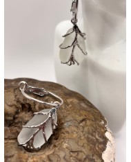 PENDIENTES ARTESANOS DE CRISTAL MARINO