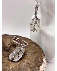 PENDIENTES ARTESANOS DE CRISTAL MARINO