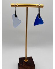 PENDIENTES ARTESANOS DE CRISTAL MARINO