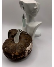 PENDIENTES ARTESANOS DE CRISTAL MARINO O LÁGRIMAS DE SIRENA