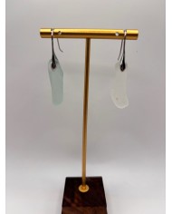 PENDIENTES ARTESANOS DE CRISTAL MARINO