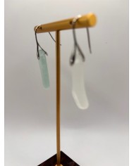 PENDIENTES ARTESANOS DE CRISTAL MARINO O LÁGRIMAS DE SIRENA