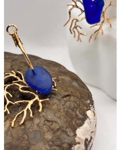 PENDIENTES DE CRISTAL MARINO O LÁGRIMAS DE SIRENA