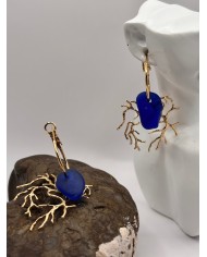 PENDIENTES DE CRISTAL MARINO O LÁGRIMAS DE SIRENA