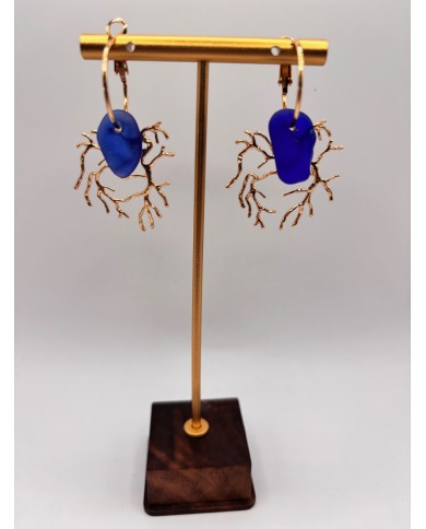 PENDIENTES DE CRISTAL MARINO O LÁGRIMAS DE SIRENA