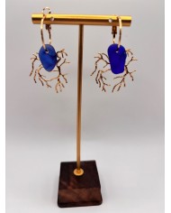 PENDIENTES DE CRISTAL MARINO O LÁGRIMAS DE SIRENA