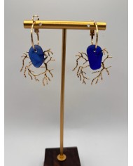 PENDIENTES DE CRISTAL MARINO O LÁGRIMAS DE SIRENA