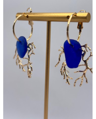 PENDIENTES DE CRISTAL MARINO O LÁGRIMAS DE SIRENA