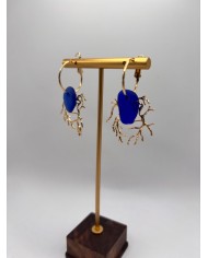 PENDIENTES DE CRISTAL MARINO O LÁGRIMAS DE SIRENA