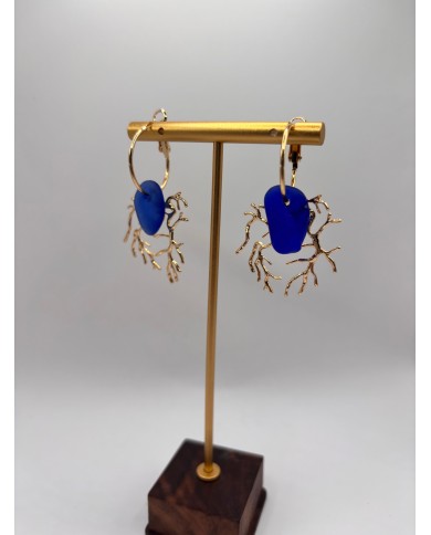 PENDIENTES DE CRISTAL MARINO O LÁGRIMAS DE SIRENA