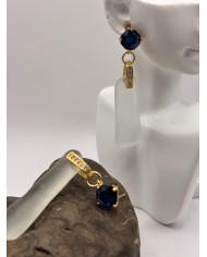 PENDIENTES ARTESANOS DE CRISTAL MARINO