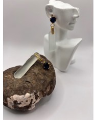 PENDIENTES ARTESANOS DE CRISTAL MARINO