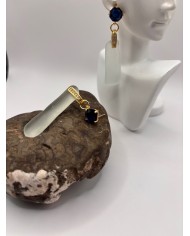 PENDIENTES ARTESANOS DE CRISTAL MARINO