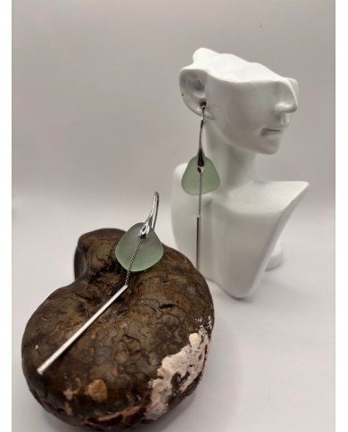 PENDIENTES DE CRISTAL MARINO O LÁGRIMAS DE SIRENA