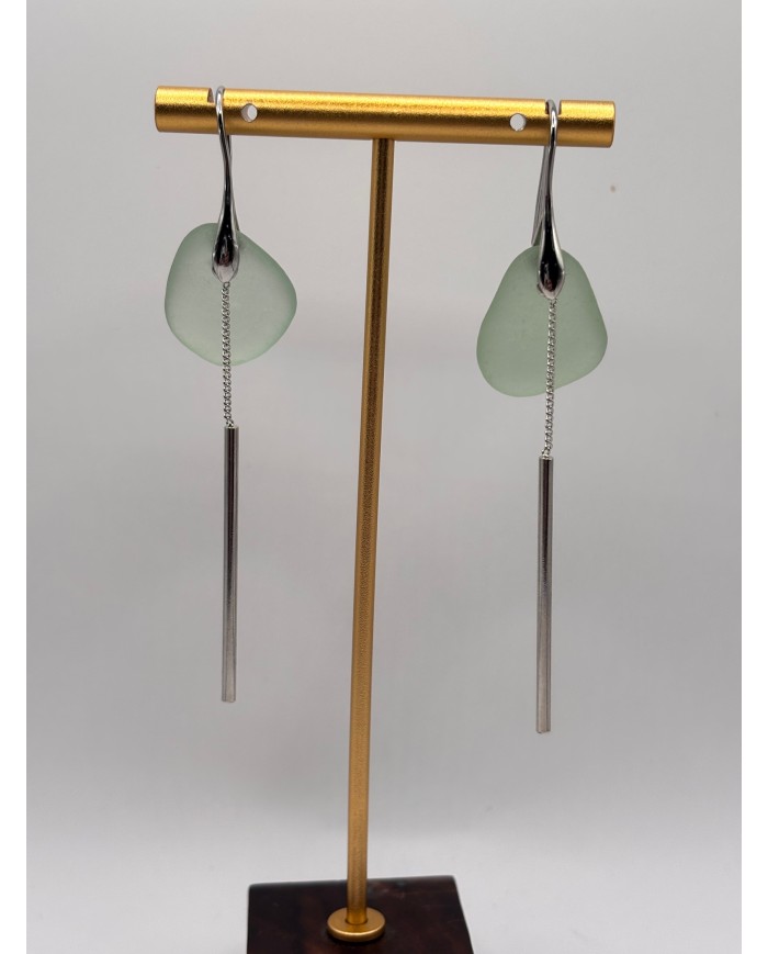 PENDIENTES DE CRISTAL MARINO O LÁGRIMAS DE SIRENA