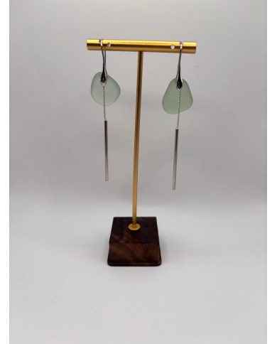 PENDIENTES DE CRISTAL MARINO O LÁGRIMAS DE SIRENA