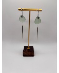 PENDIENTES DE CRISTAL MARINO O LÁGRIMAS DE SIRENA