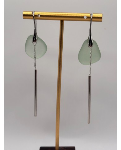 PENDIENTES DE CRISTAL MARINO O LÁGRIMAS DE SIRENA