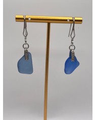 PENDIENTES DE CRISTAL MARINO O LÁGRIMAS DE SIRENA