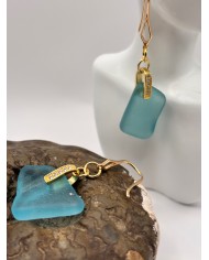 PENDIENTES DE CRISTAL MARINO O LÁGRIMAS DE SIRENA
