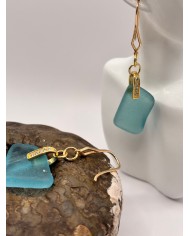 PENDIENTES DE CRISTAL MARINO O LÁGRIMAS DE SIRENA