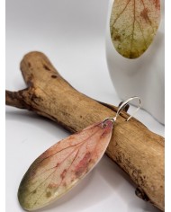 PENDIENTES ARTESANOS DE HOJA NATURAL ESQUELETIZADA