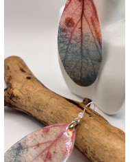 PENDIENTES ARTESANOS DE HOJA NATURAL ESQUELETIZADA
