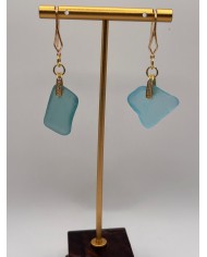 PENDIENTES DE CRISTAL MARINO O LÁGRIMAS DE SIRENA