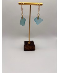 PENDIENTES DE CRISTAL MARINO O LÁGRIMAS DE SIRENA