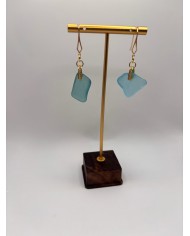 PENDIENTES DE CRISTAL MARINO O LÁGRIMAS DE SIRENA