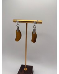 PENDIENTES ARTESANOS DE CRISTAL MARINO O LÁGRIMAS DE SIRENA