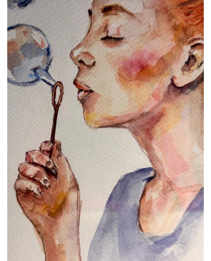 ACUARELA PINTADA A MANO
