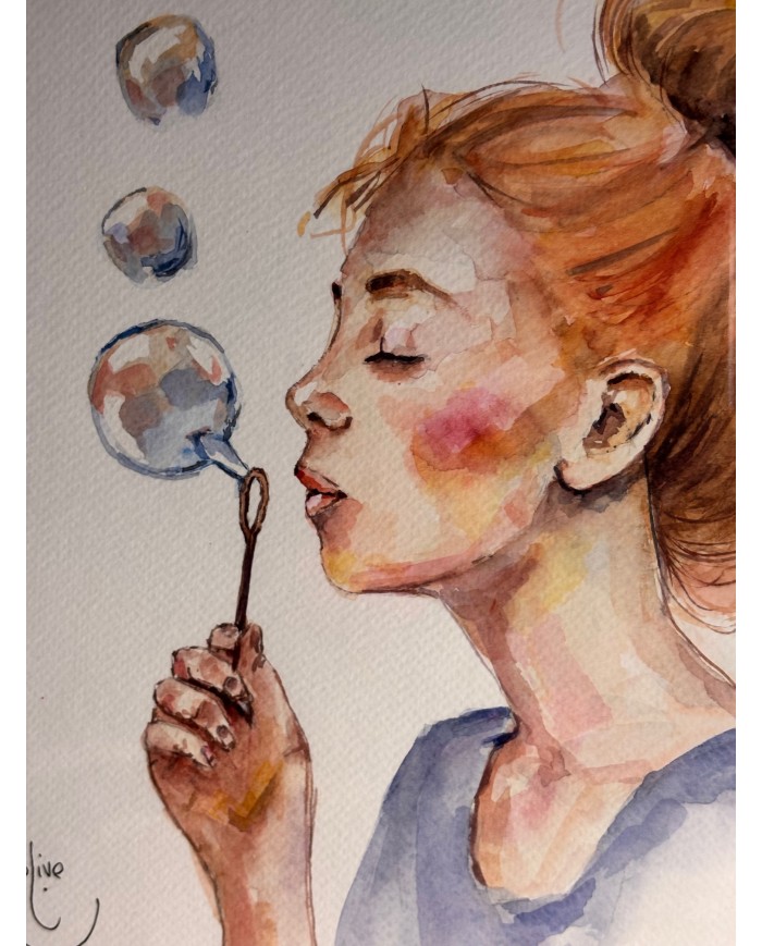 ACUARELA PINTADA A MANO