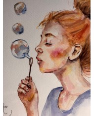 ACUARELA PINTADA A MANO