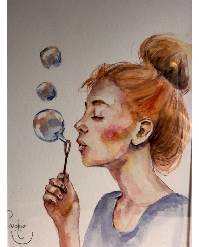 ACUARELA PINTADA A MANO