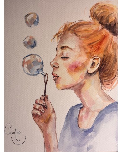 ACUARELA PINTADA A MANO