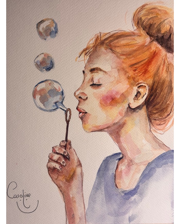 ACUARELA PINTADA A MANO