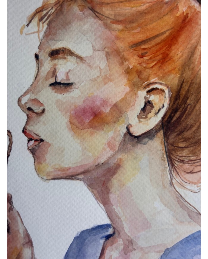 ACUARELA PINTADA A MANO