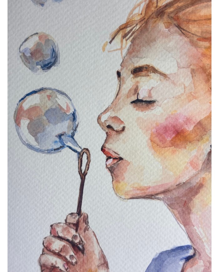 ACUARELA PINTADA A MANO